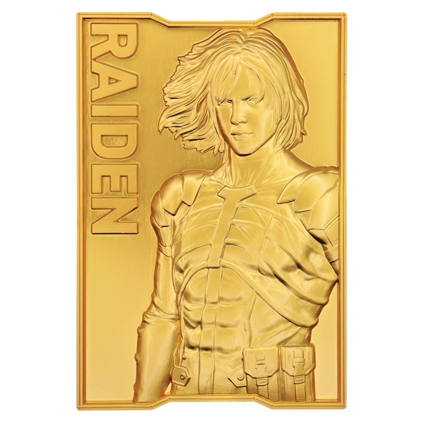 Fanattik Limited Edition Metal Gear Solid 2 24k Gold Plated Raiden Ingot