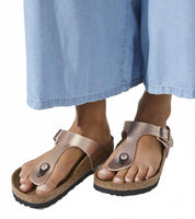 Women's Gizeh Birko-Flor Sandals In Copper