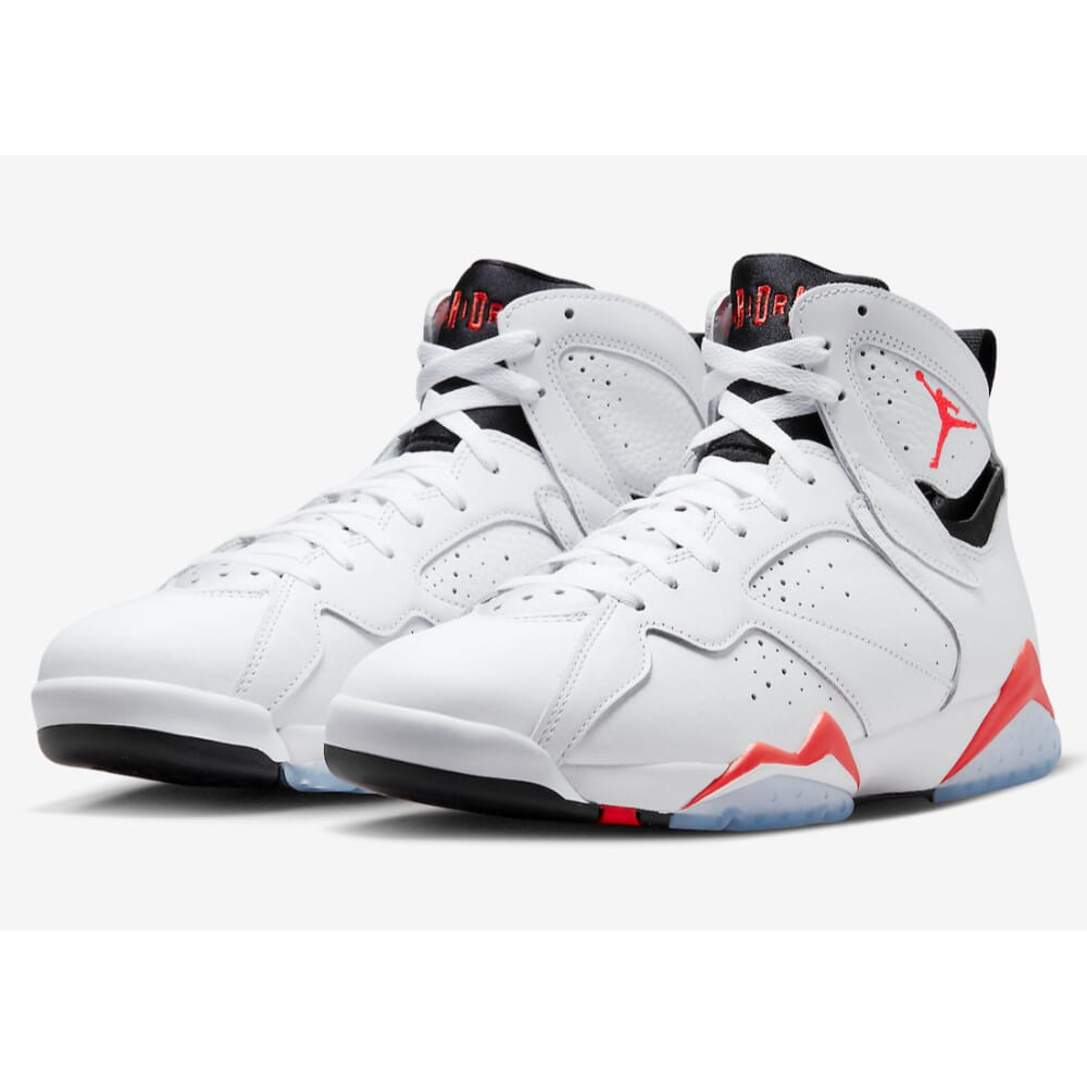 Grade-School Nike Air Jordan 7 Retro White/Crimson-Black DQ6040-160