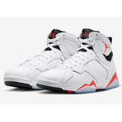 Grade-School Nike Air Jordan 7 Retro White/Crimson-Black DQ6040-160