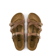 Women's Franca Oiled Leather Sandals In Brown Brown