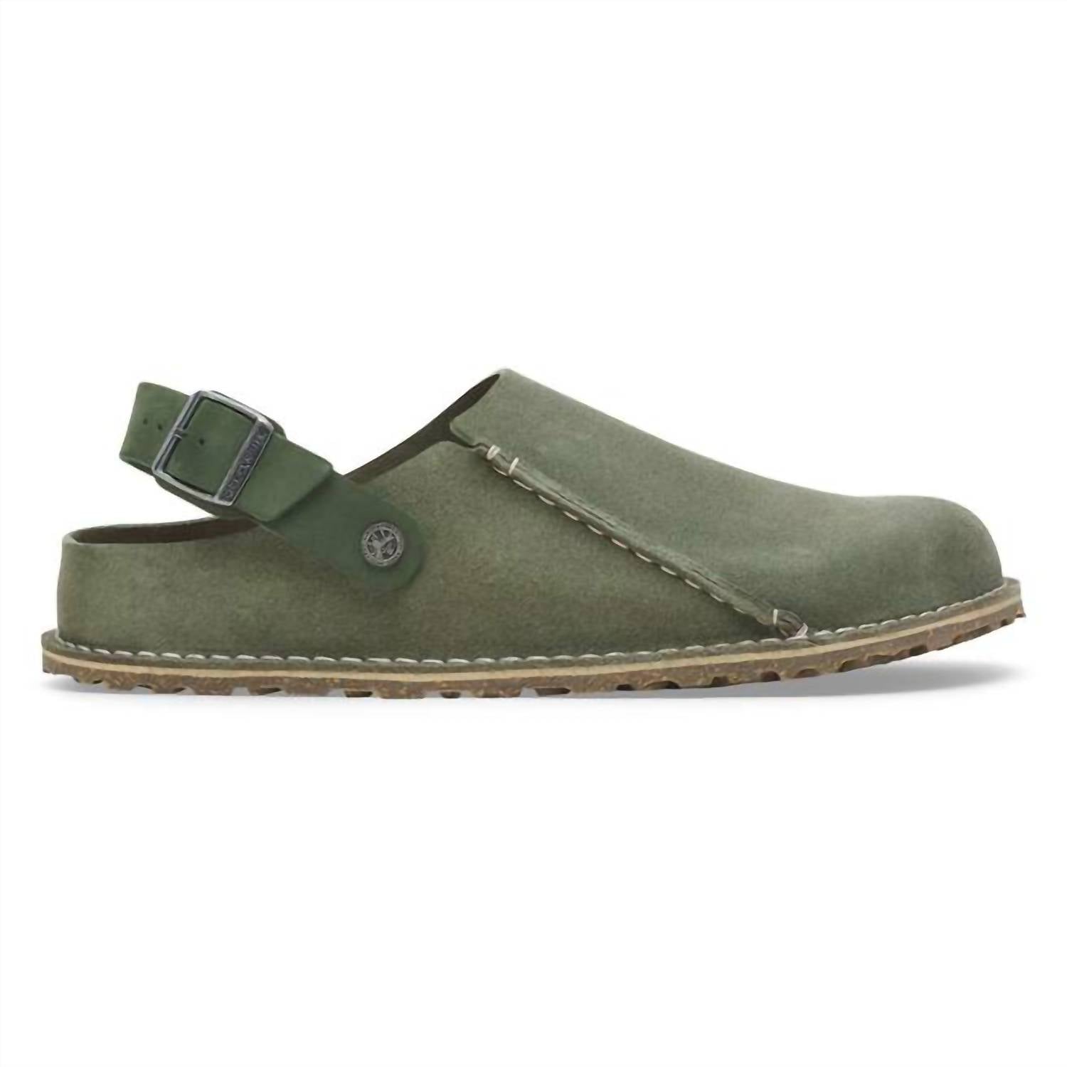Women's Lutry Suede Clog In Thyme