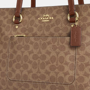 Coach Outlet Station Tote Bag In Signature Canvas