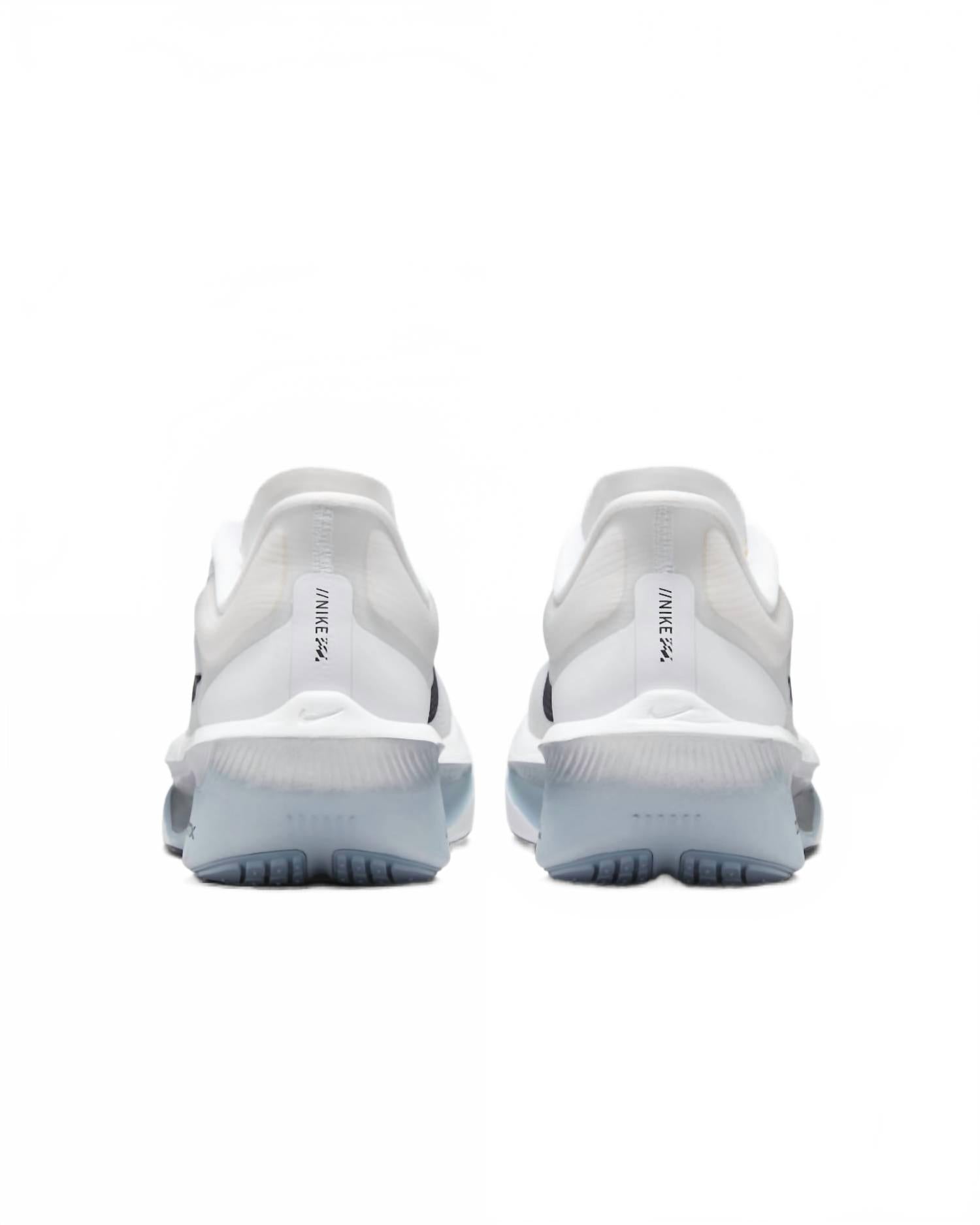 Women's Zoom Fly 6 Road Racing Shoes In White Pure Platinum Obsidian Mist Gridiron
