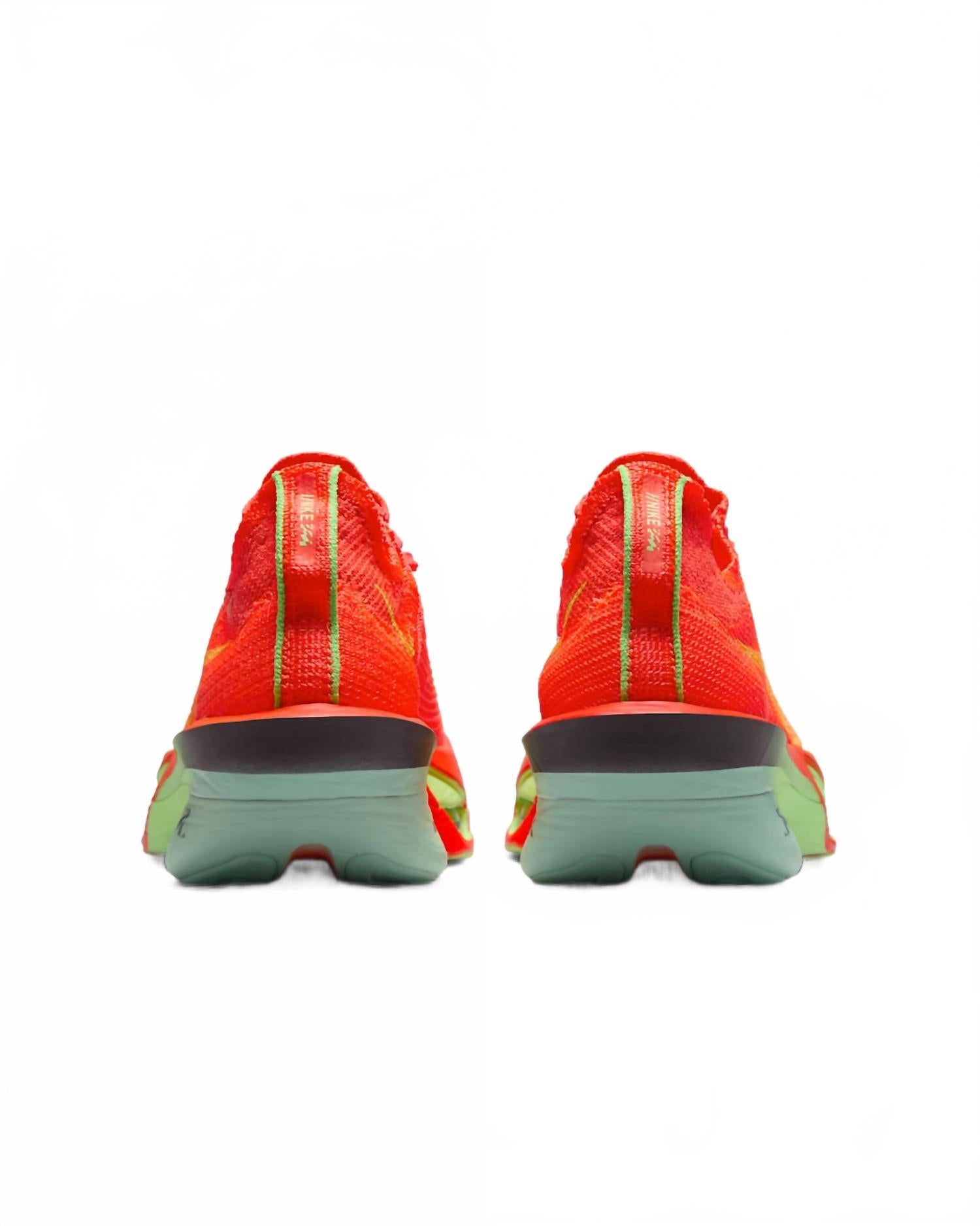 Women's Alphafly 3 Shoes In Bright Crimson/lime Blast/mint Foam/cave Purple