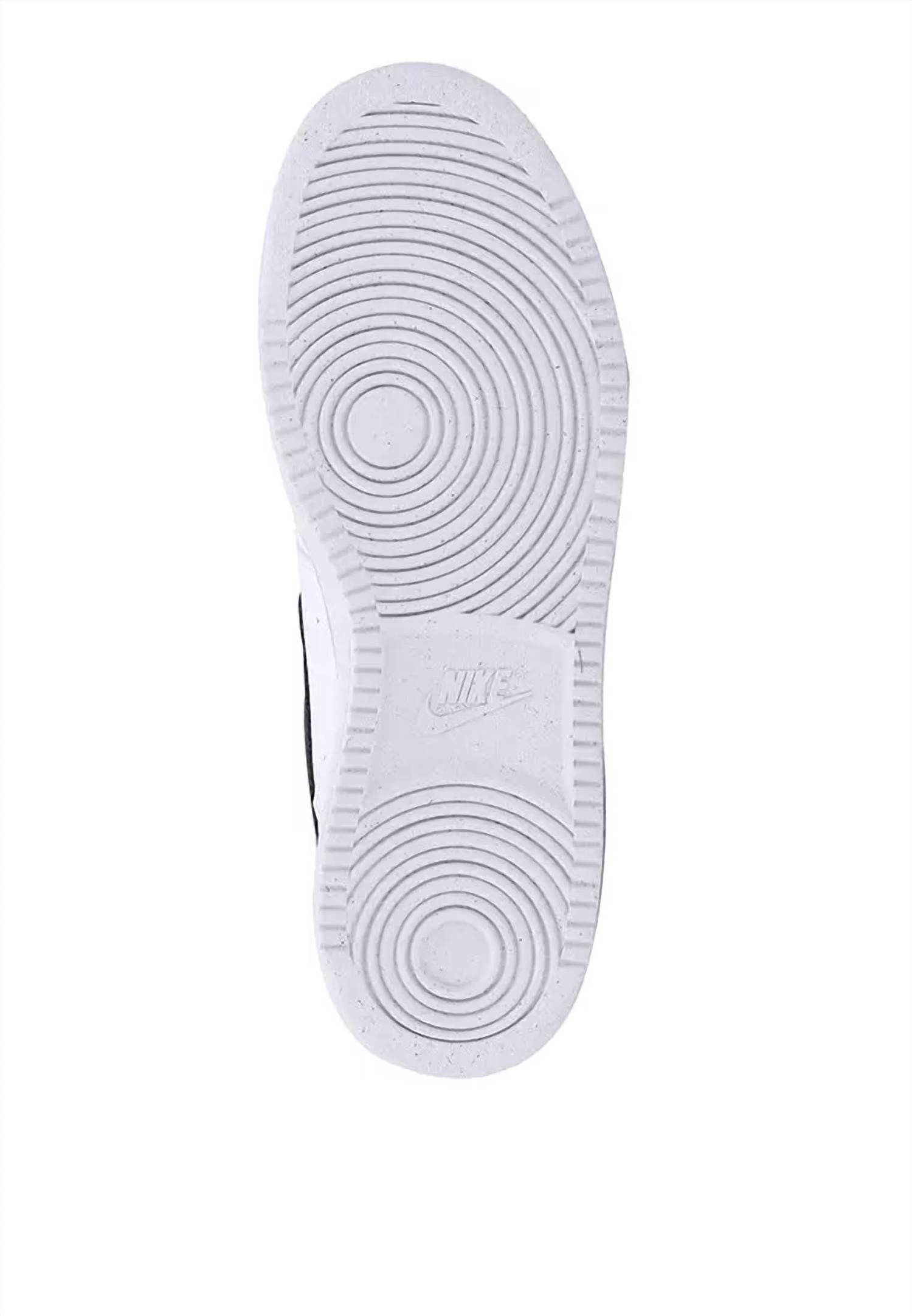 Men's Court Vision Mid Next Nature Shoes In White/black/white