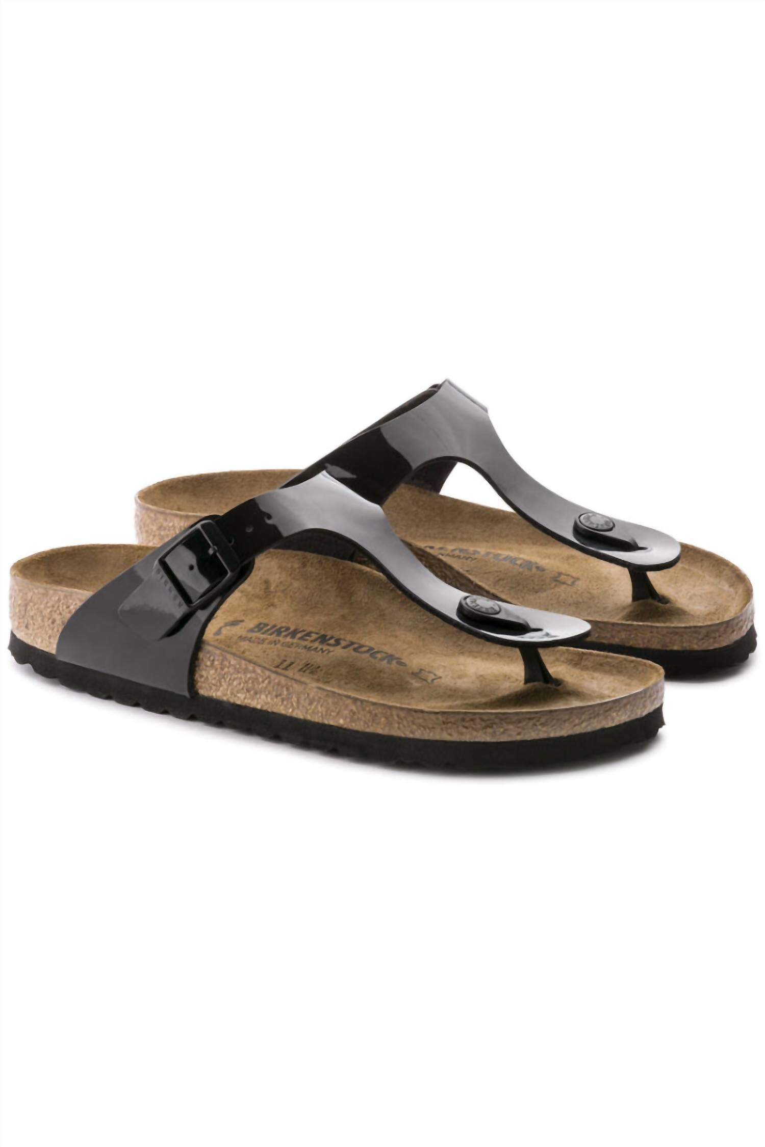 Women's Gizeh Regular Width In Black Patent