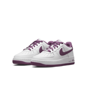 Nike Air Force 1 Low DH9600-101 Sneakers Boys White Mauve Leather Low Top Shoes