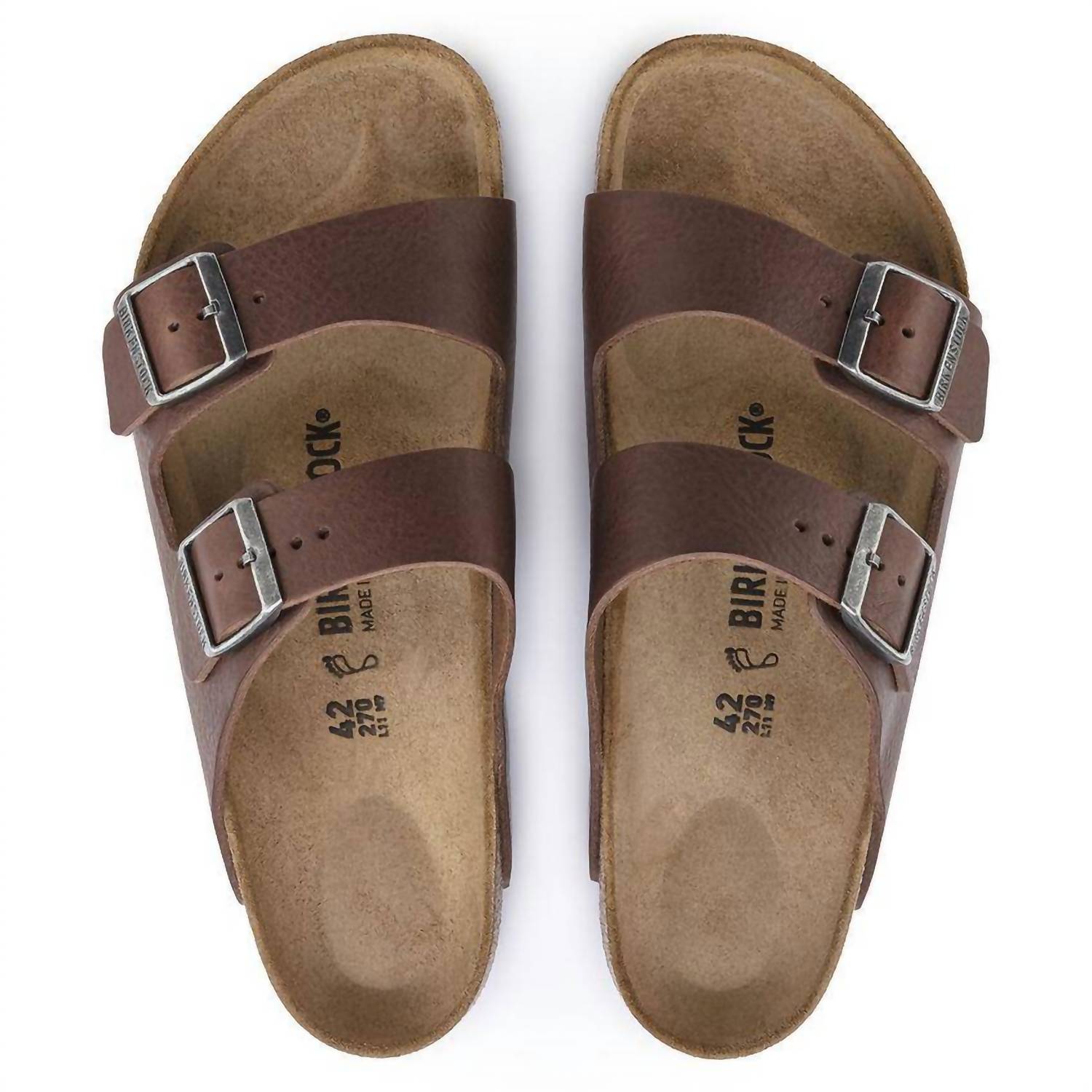 Men's Arizona Roast Hard Foot Bed Sandal In Vintage Wood