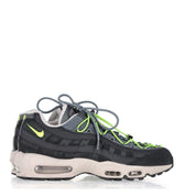 Nike Air Max 95 Speed Lacing Off Noir Volt Sneakers in Grey Synthetic
