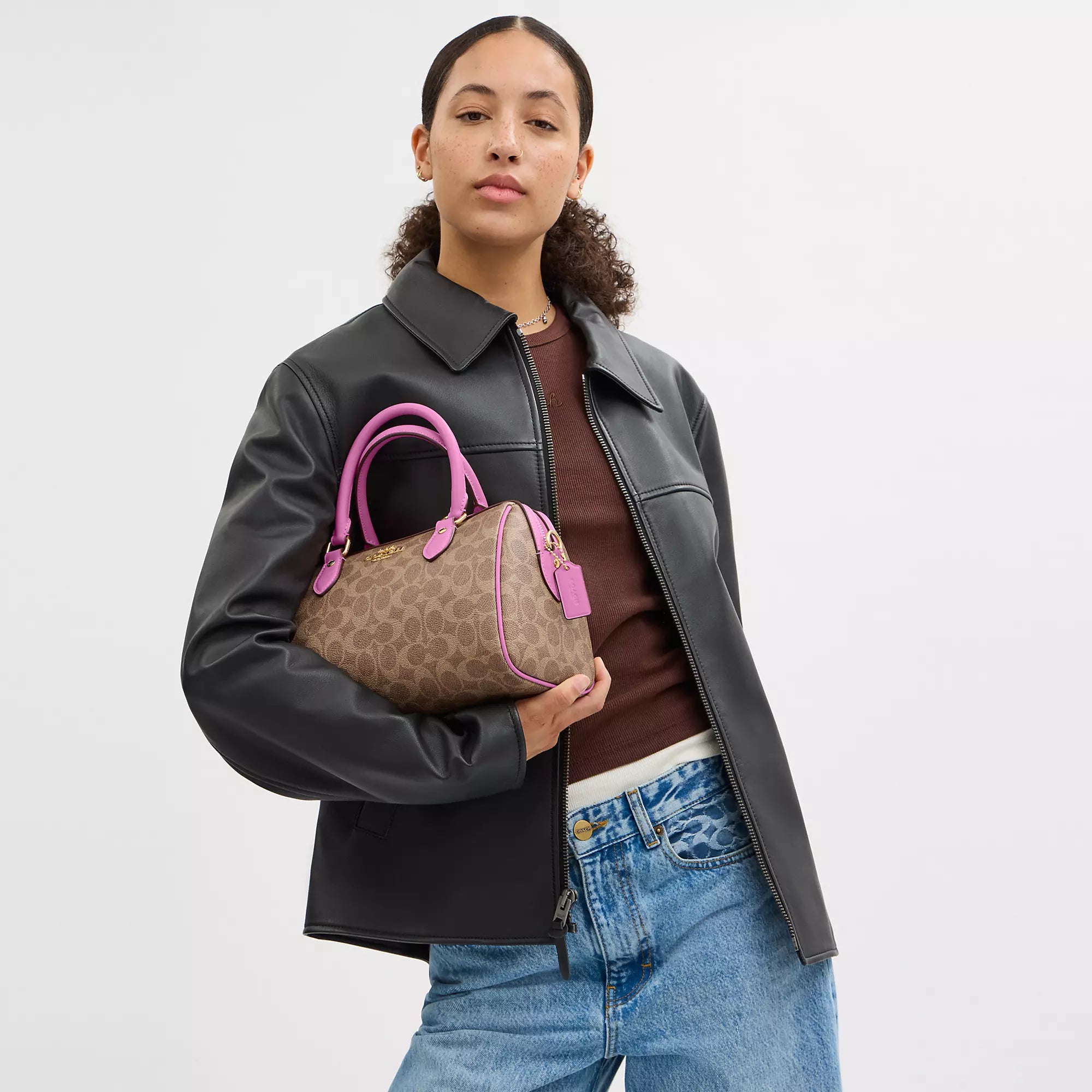 Coach Outlet Rowan Satchel Bag In Signature Canvas
