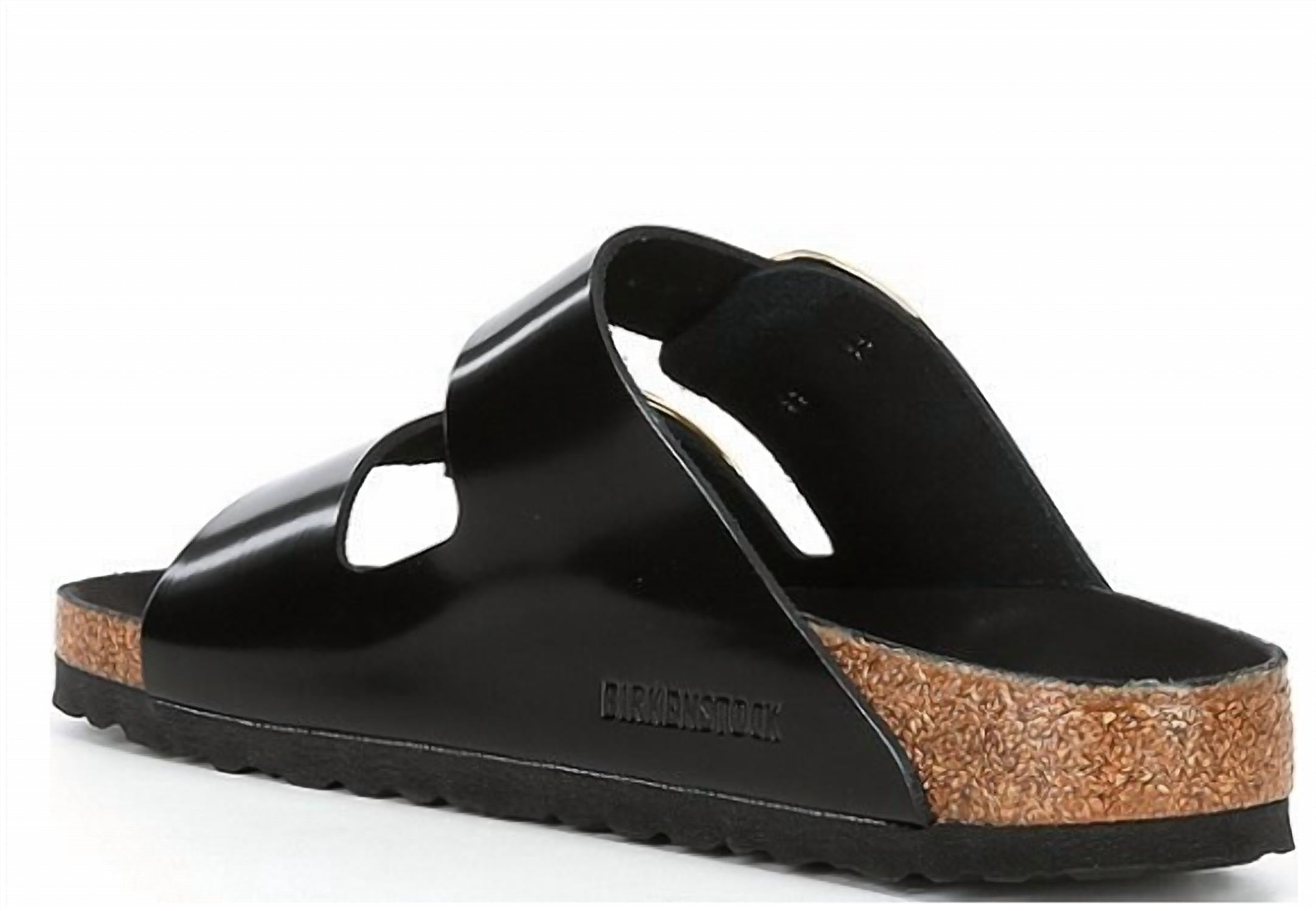 Women's Arizona Big Buckle High Shine Sandals In Black