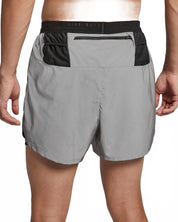 2-In-1 Reflective Running Shorts In Grey