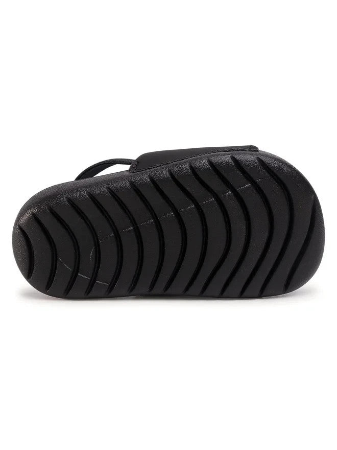 Toddler Nike Kawa BV1094-003 Black Metallic Gold Soft Strap Slides Sandals