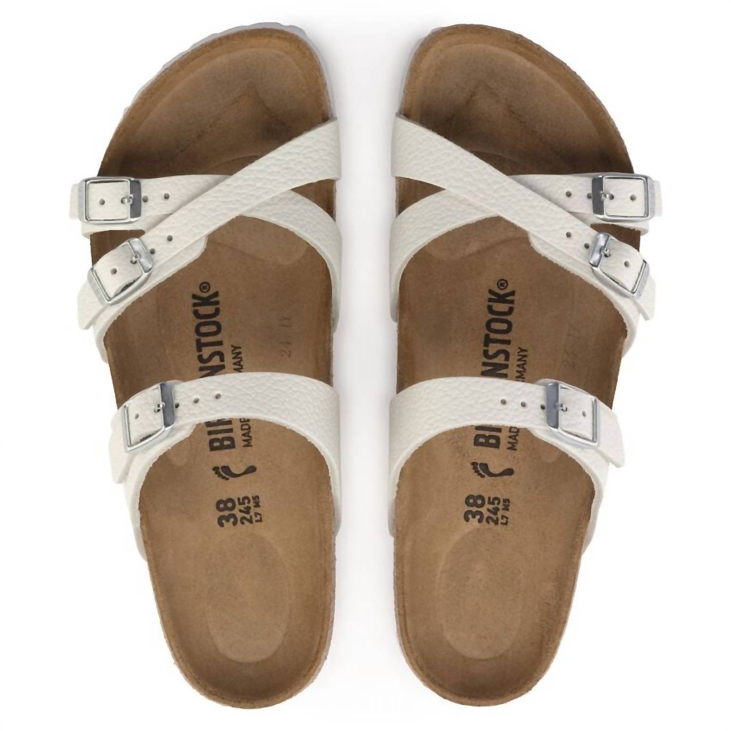Women's Franca Leather Sandals In White