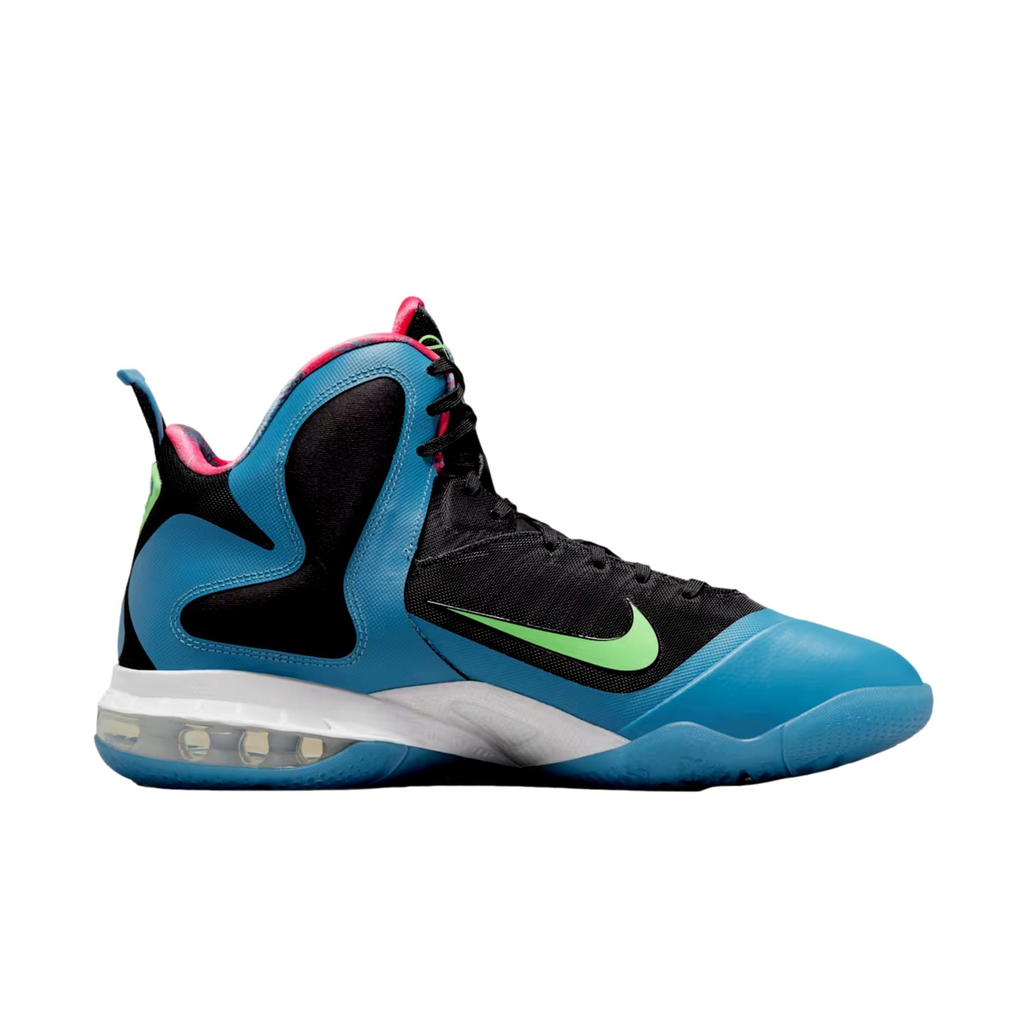 Nike LeBron IX Black / Harbor Blue - Green - Pink  DO5838-001 Men's