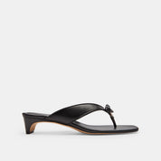 Coach Outlet Bow Thong Kitten Heel