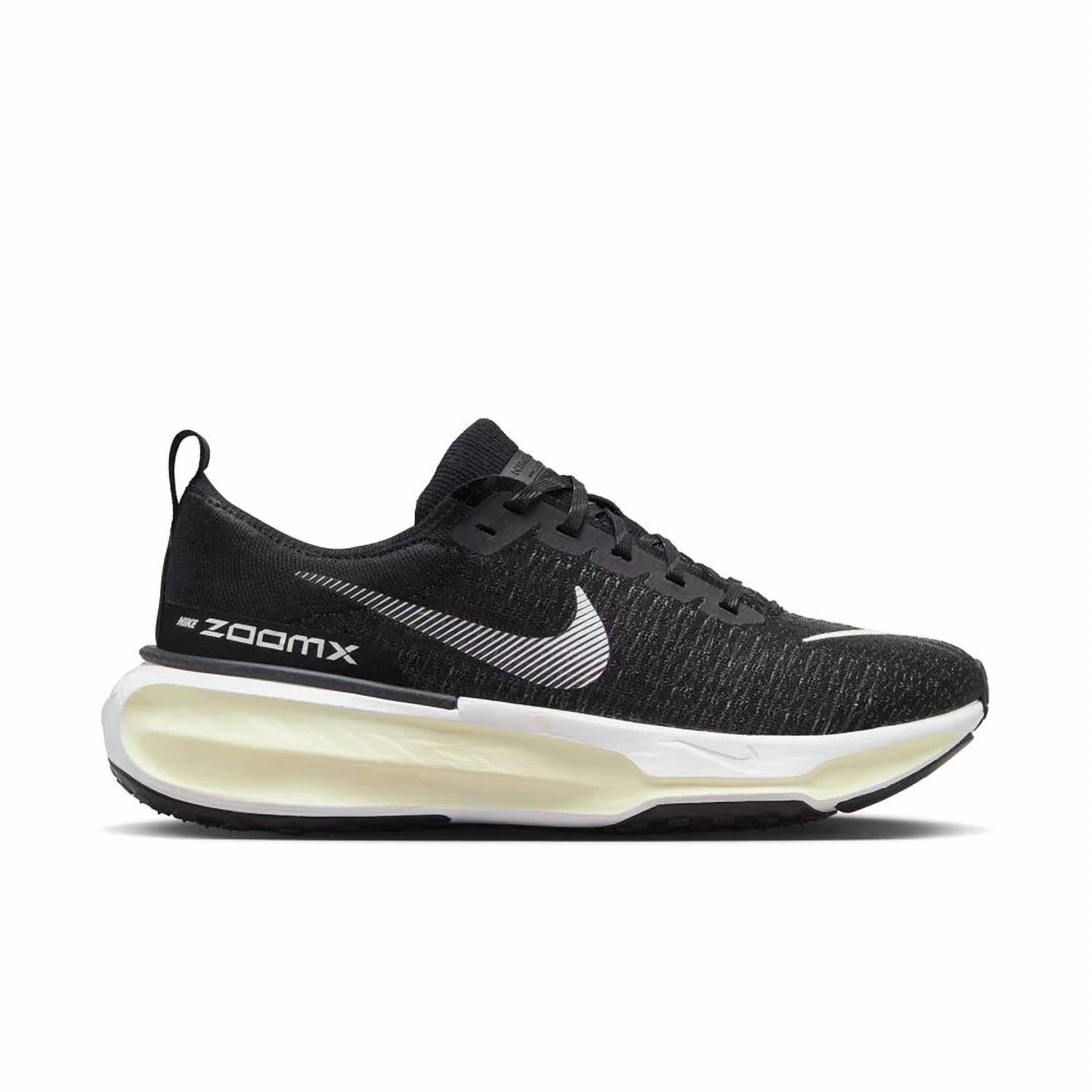 Men's Zoomx Invincible 3 Road Running Shoes In Black/white
