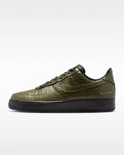 Men's Air Force 1 '07 Premium Morse Code Sneaker In Cargo Khaki/black/metallic