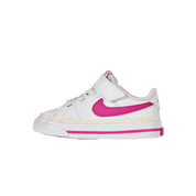 Toddler Nike Court Legacy White / Laser Fuchsia DA5382-124