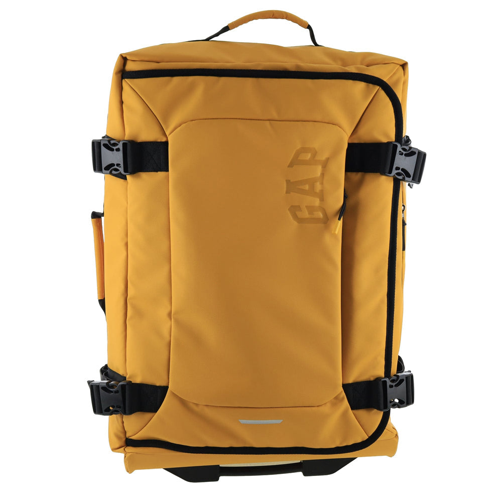 3pc GAP Soft-Shell Suitcase Lockable Travel Trolley Luggage Set 73cm Yellow