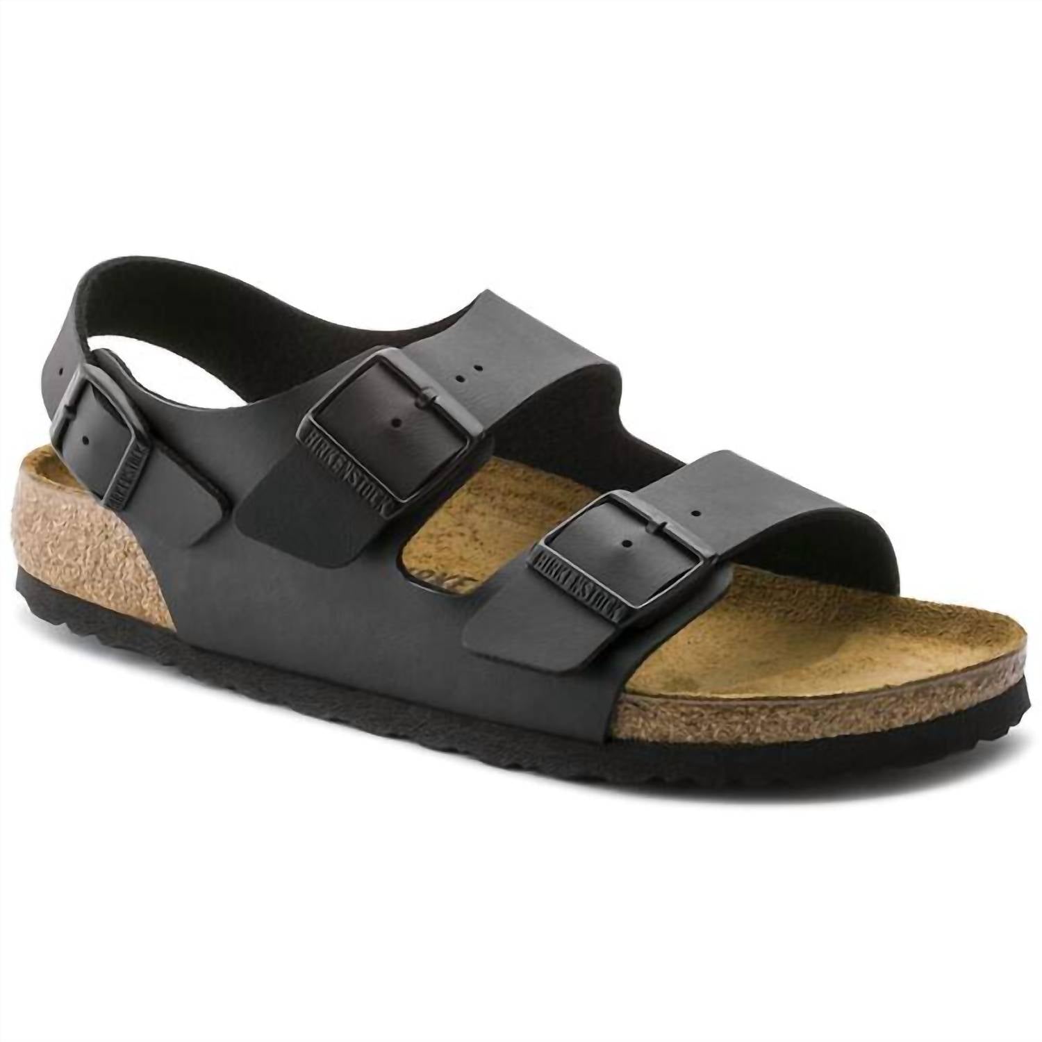Unisex Milano Birko-Flor Sandals In Black