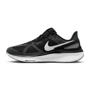 Men's Structure 25 Road Running Shoes In Black/white/dark Grey