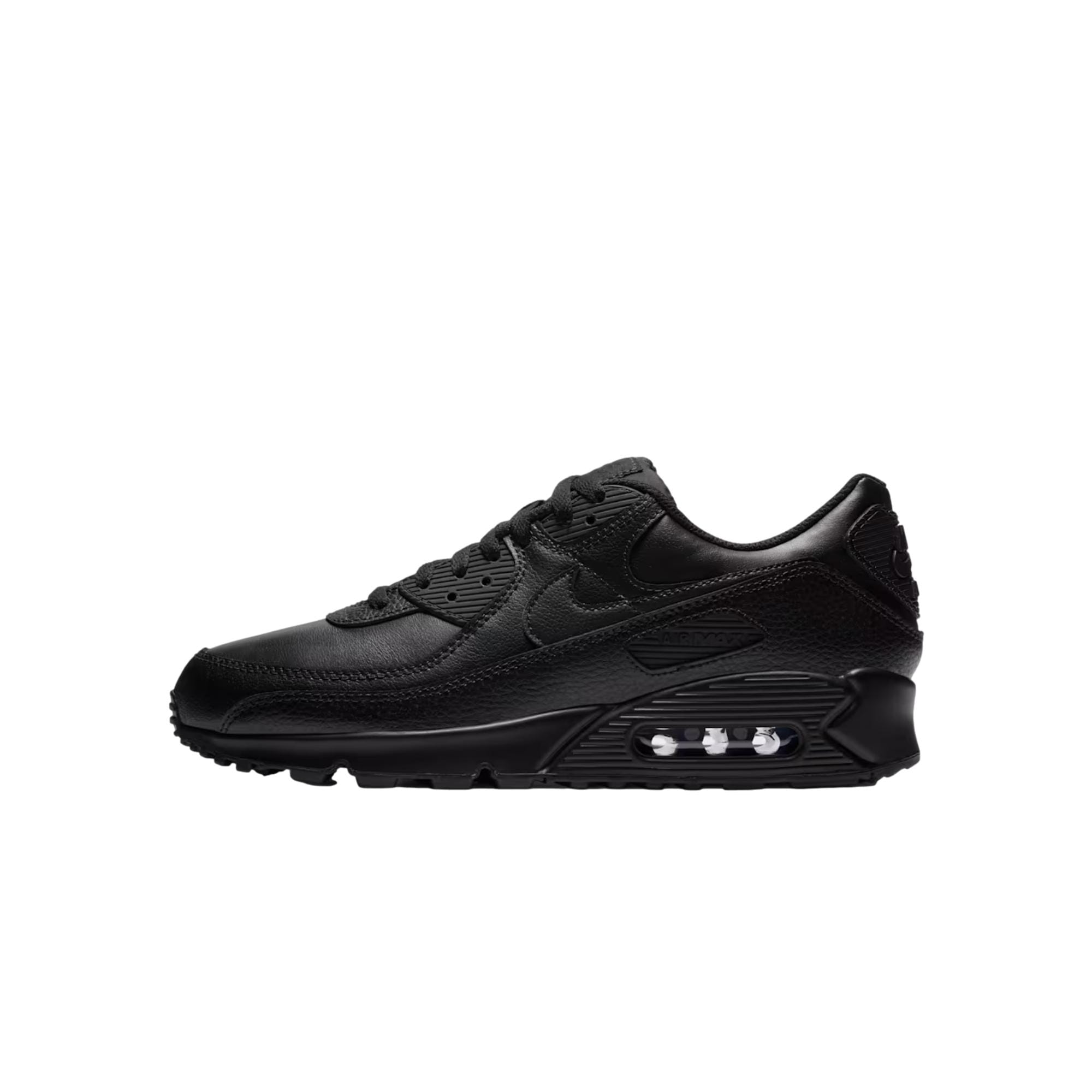 Nike Air Max 90 Leather Black / Black - Black  CZ5594-001 Men's