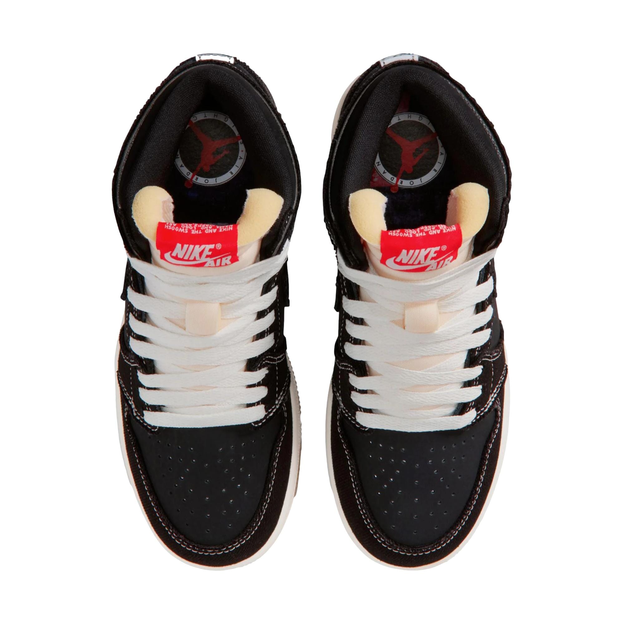 Nike Air Jordan 1 RTR Hi OG FC Black / University Red - Sail  II9927-001 Grade-School