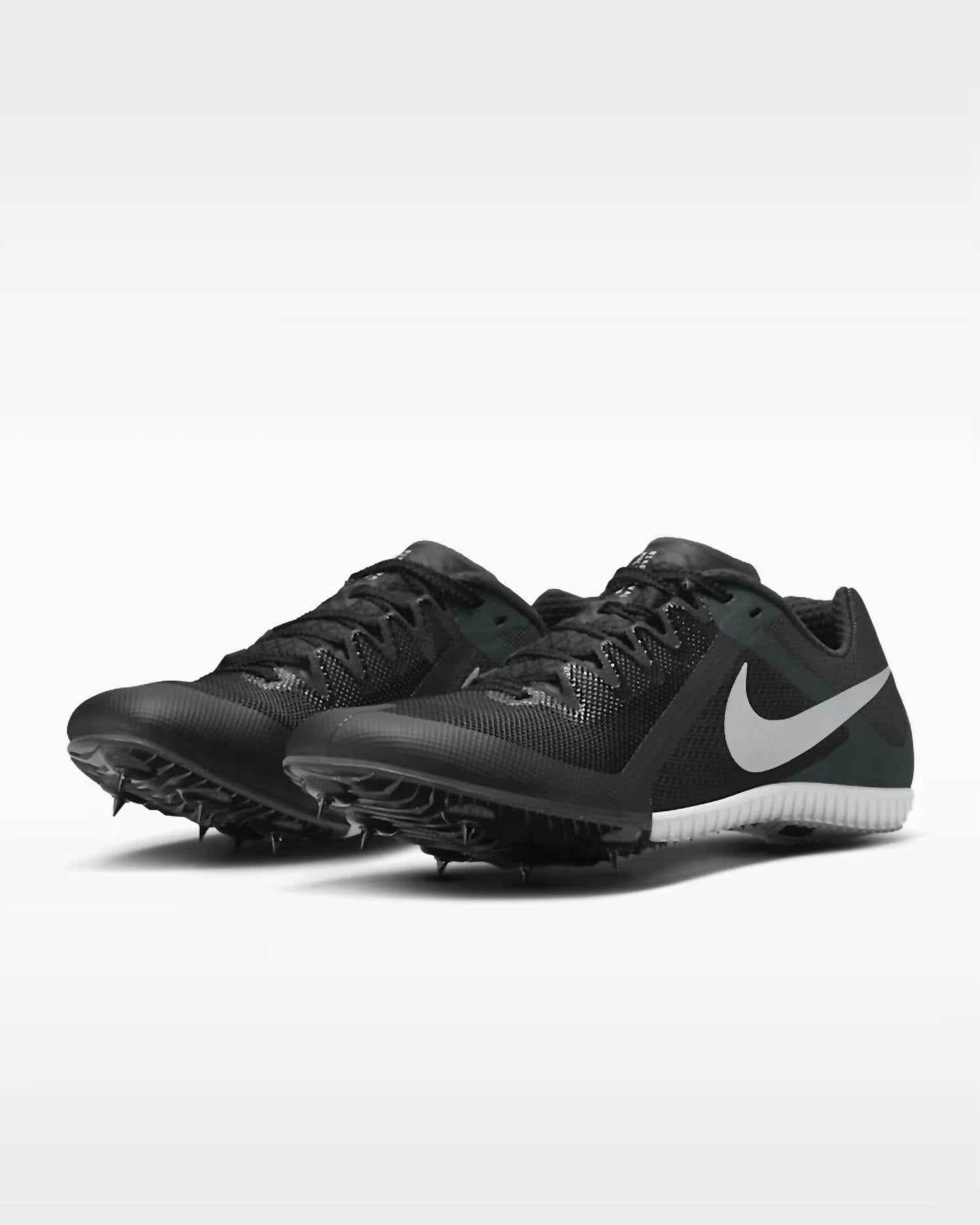 Unisex Zoom Rival Multi Running Shoes In Black/met Silver/lt Smoke Grey