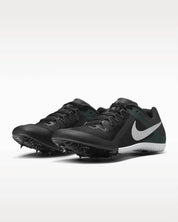 Unisex Zoom Rival Multi Running Shoes In Black/met Silver/lt Smoke Grey