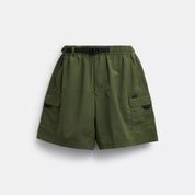 Coach Outlet Nylon Utility Short In Recycled Nylon