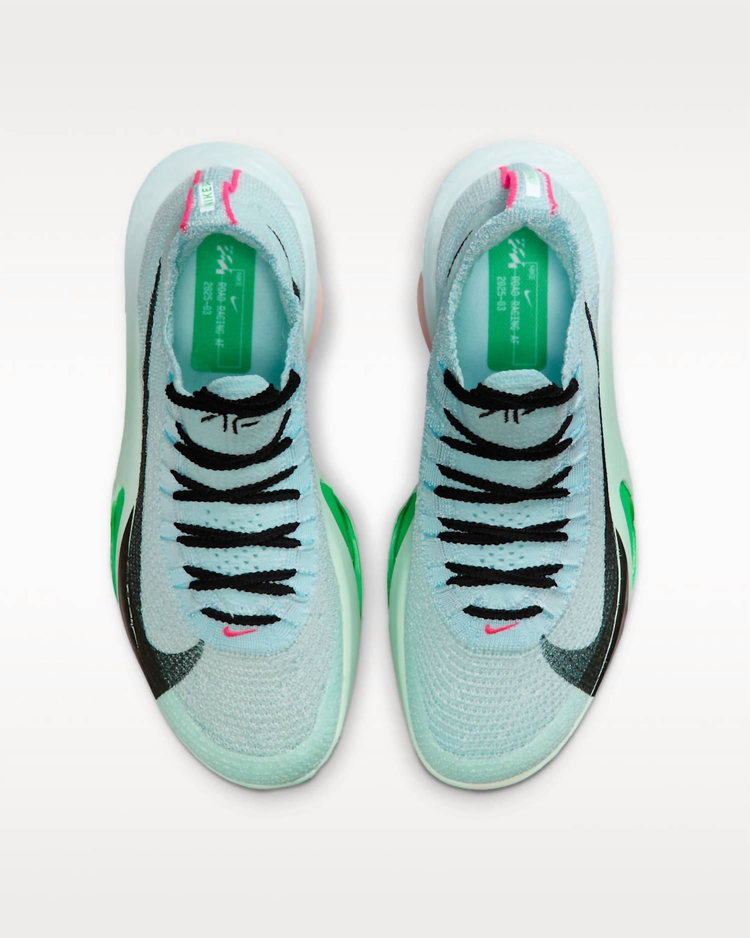Women's Alphafly 3 Shoes In Glacier Blue/mint Foam/green Shock/black