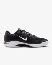 Men's Zoom Vapor 12 Hard Court Tennis Shoes In Black White On Smoke Grey