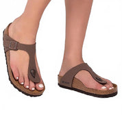 Unisex Gizeh Sandal In Mocca