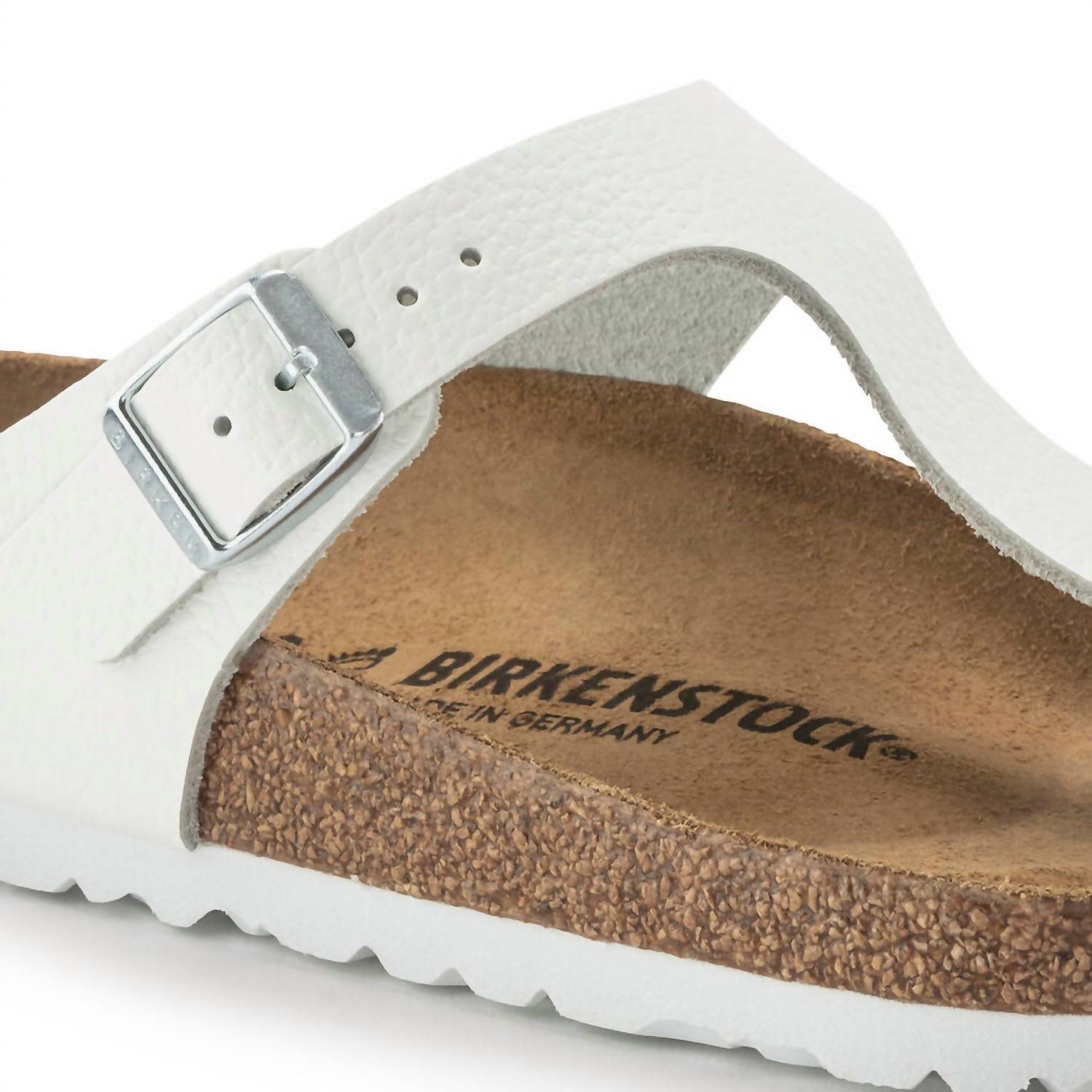 Women's Gizeh Leather Sandal In White