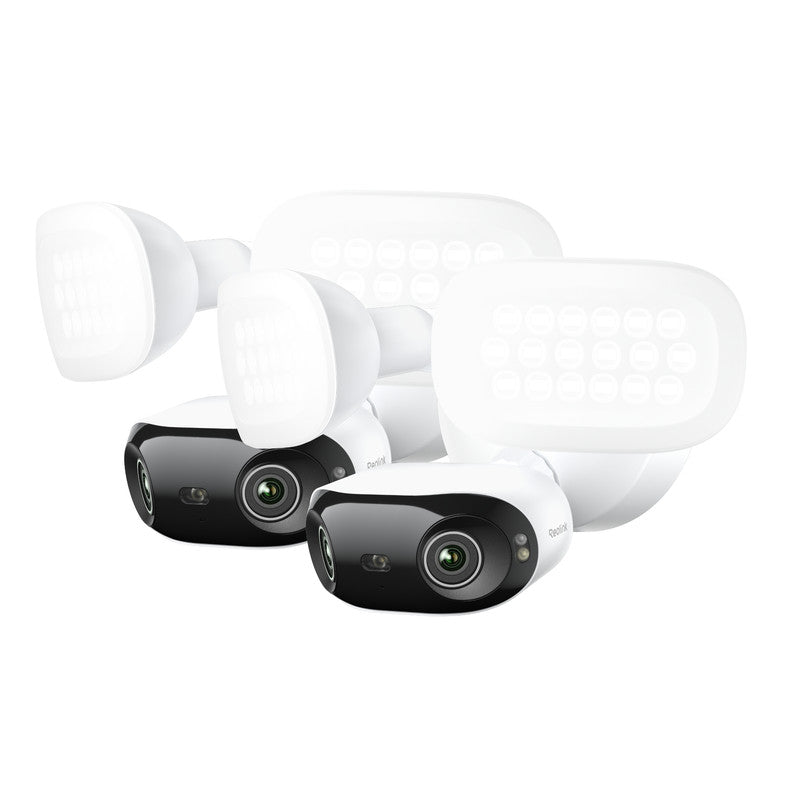 Reolink PoE Security Camera Elite Pro Floodlight PoE 16MP 180° Dual Lens 2 pack