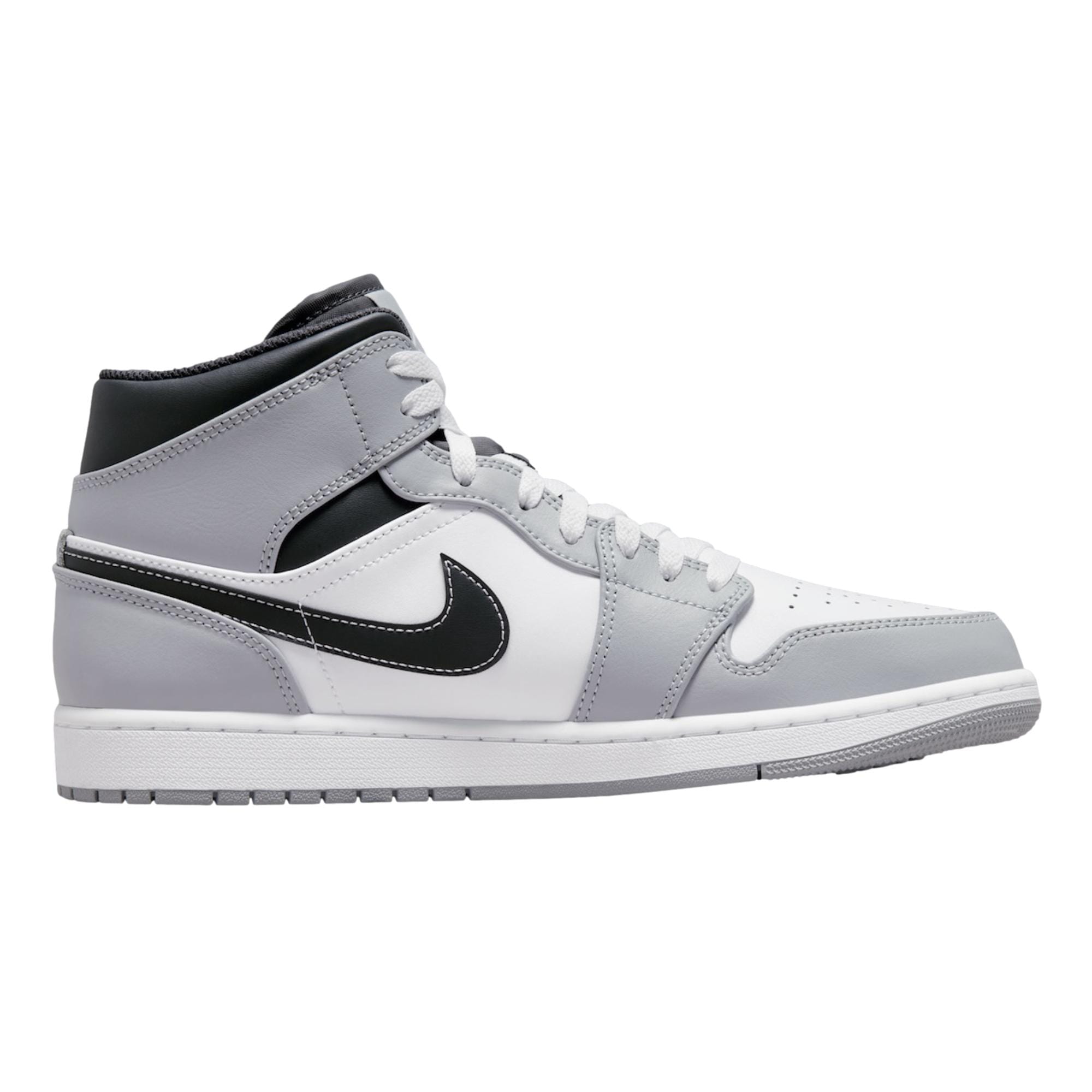Nike Air Jordan 1 Mid Light Smoke Grey / White - Anthracite  554724-078 Men's