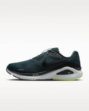 Men's Structure 26 Road Running Shoes In Seaweed Volt Pure Platinum Black