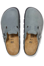 Women's Boston Chunky Platform Narrow Clogs In Basalt Grey Black