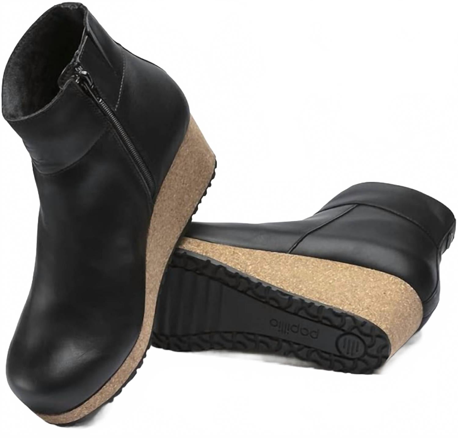 Women's Ebba Wedge Ankle Boot In Black