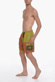 SWIM Cargo Boxer Swim Shorts Color Block