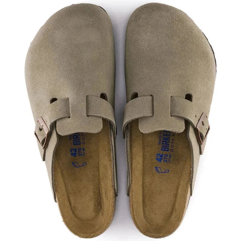 Birkenstock Boston 1018147 Clogs Gray Soft Footbed Casual Shoes HAWK715