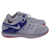 Nike Court Air Zoom Vapor X Sneakers in White Game Royal Polyester