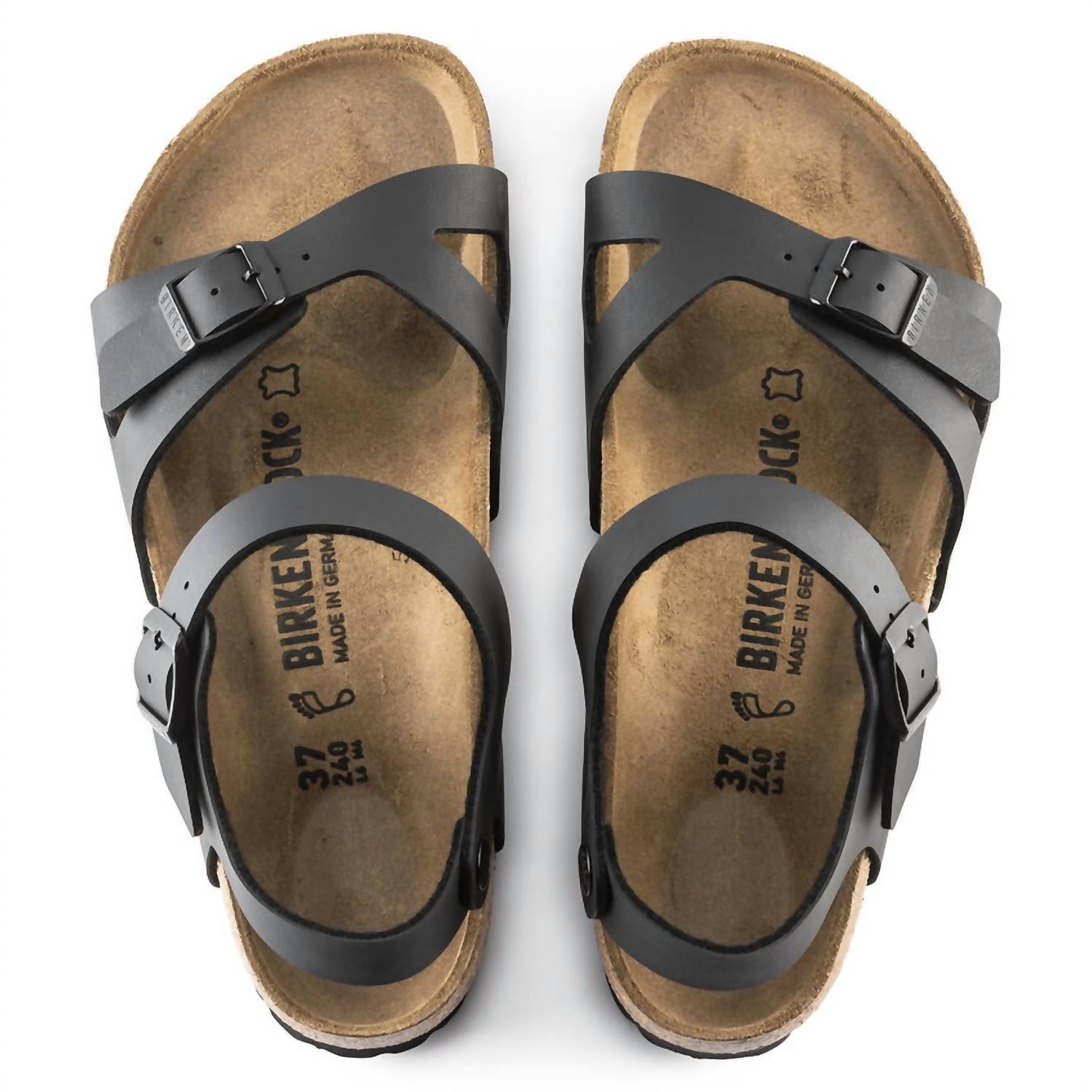 Birkenstock Rio Regular Width In Black