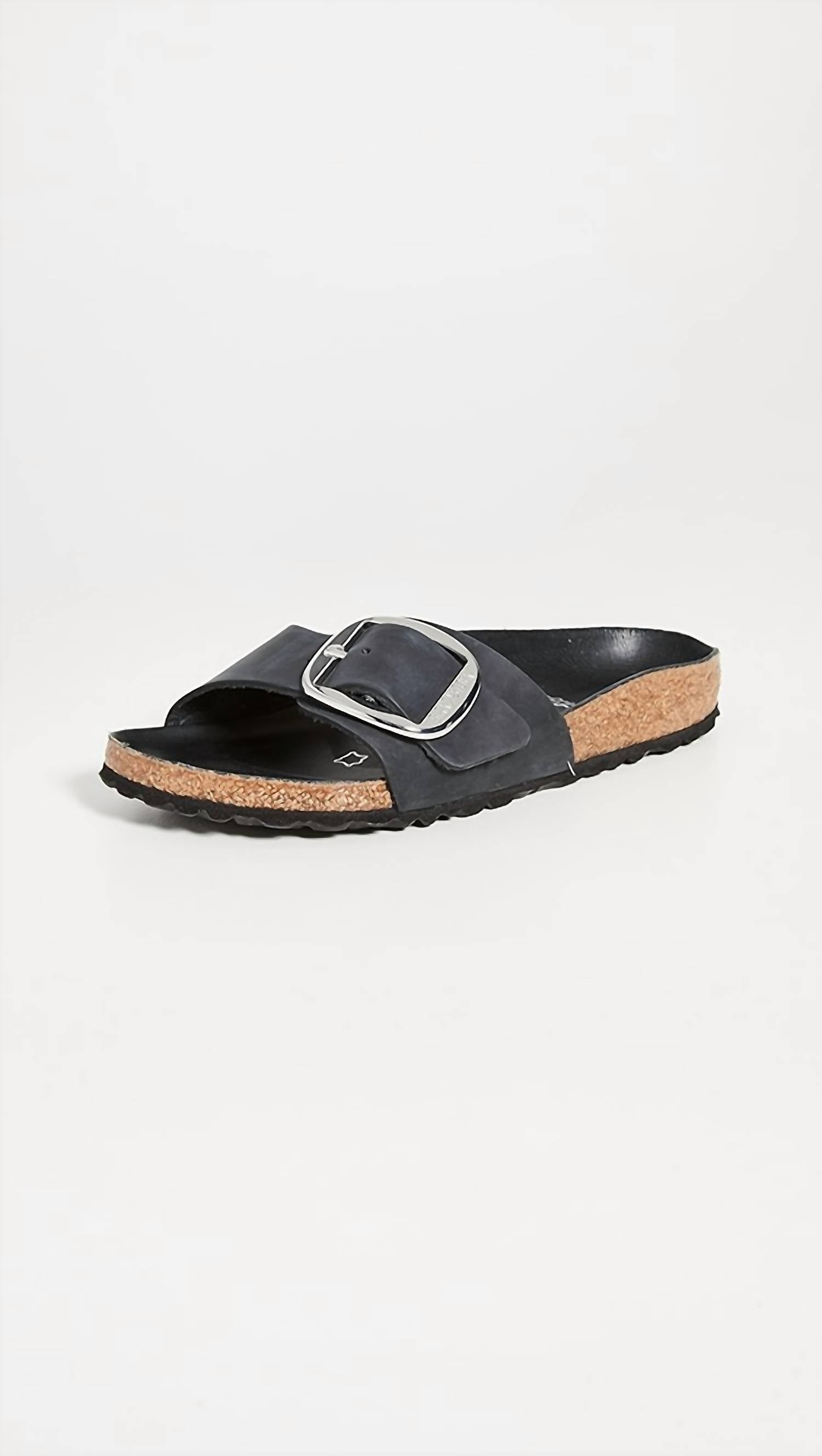 Women's Madrid Big Buckle Sandal In Black