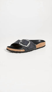 Women's Madrid Big Buckle Sandal In Black