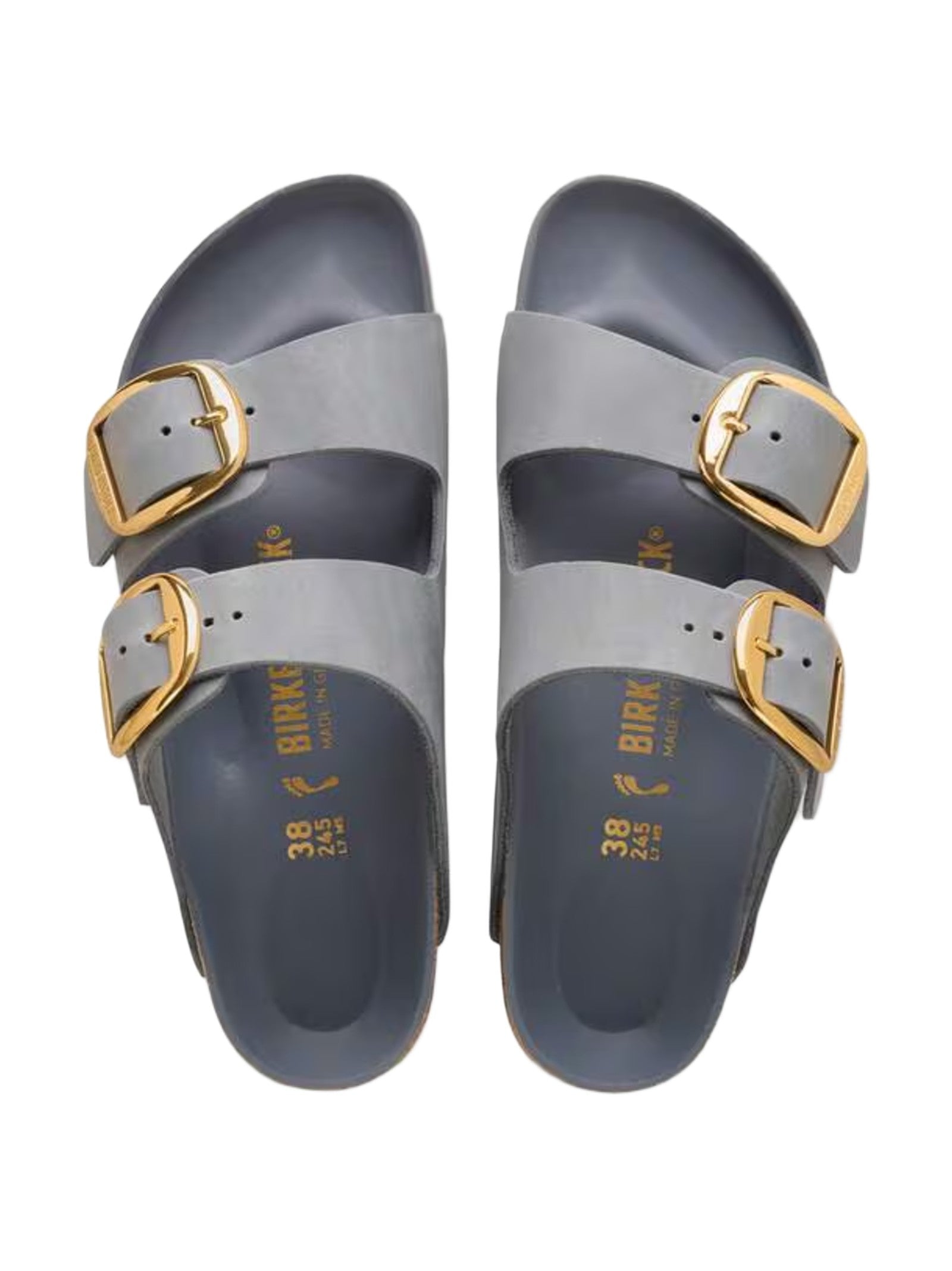 Arizona Big Buckle Sandals With Oiled Nubuck Finish