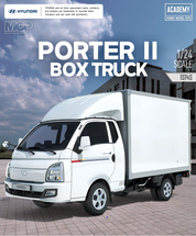 Academy 1/24 Kia Porter II Box Truck Scaled Plastic Model Kit
