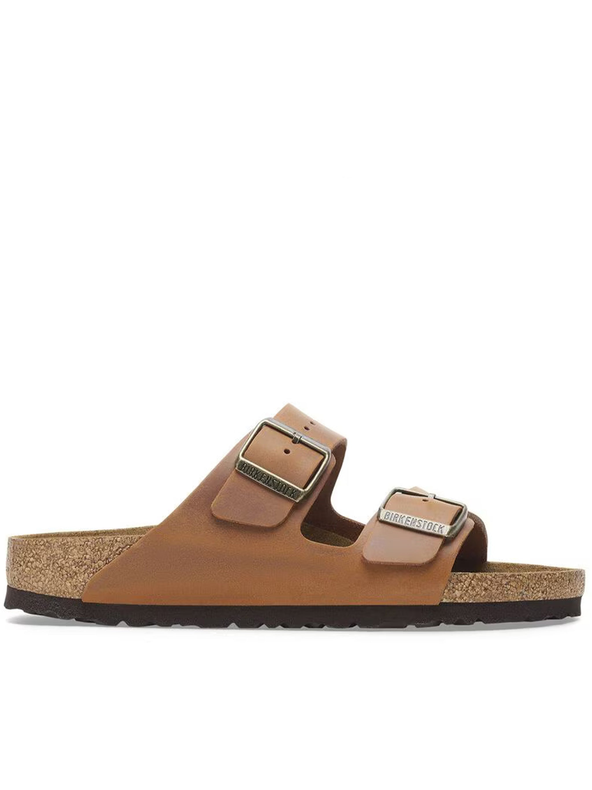Arizona Brown Leather Open Toe Sandals